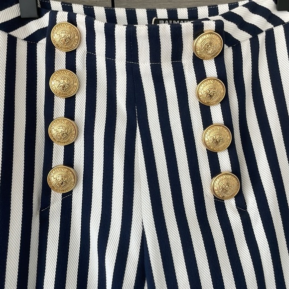 BALMAIN striped cropped trousers - Picture 4 of 7